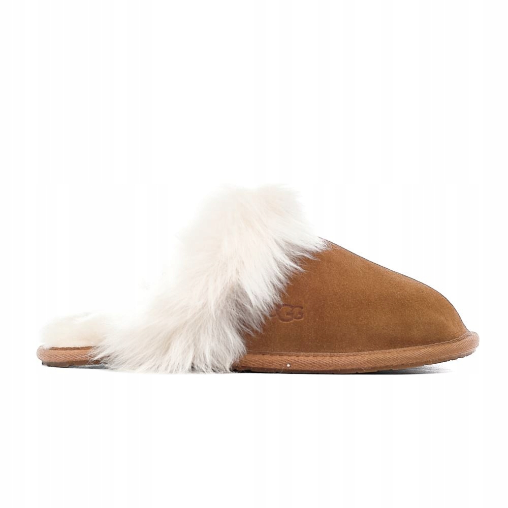 UGG Scuff Sis, damskie brązowe zamszowe kapcie 1122750-CHE 39