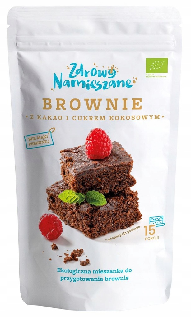 BROWNIE Z KAKAO I CUKREM KOKOSOWYM BIO 290 g ZDROW