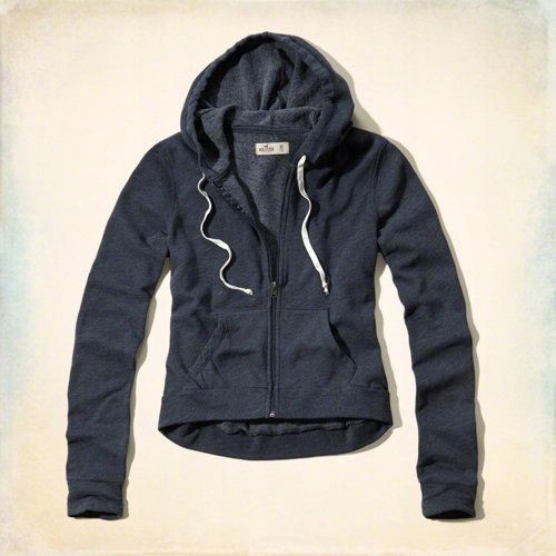 HOLLISTER_lekka BLUZA_DARK GREY_ZIP_SUPER STAN_M