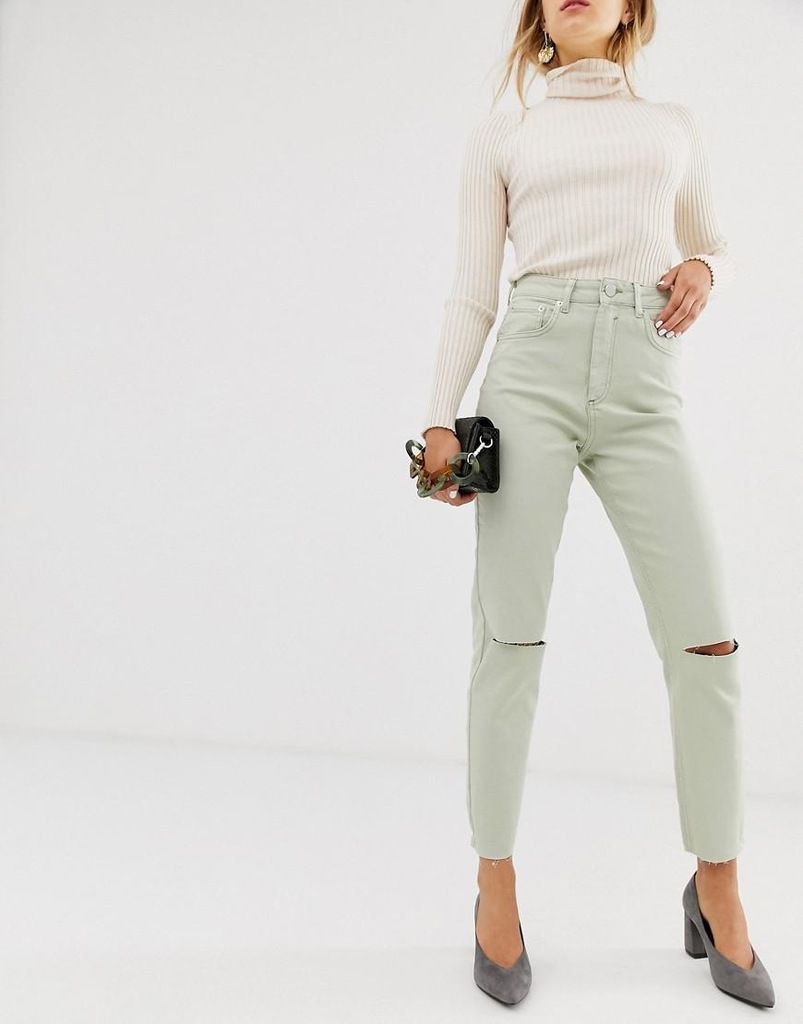 ASOS DESIGN__XDI SPODNIE JEANSOWE MOM JEANS__30/32