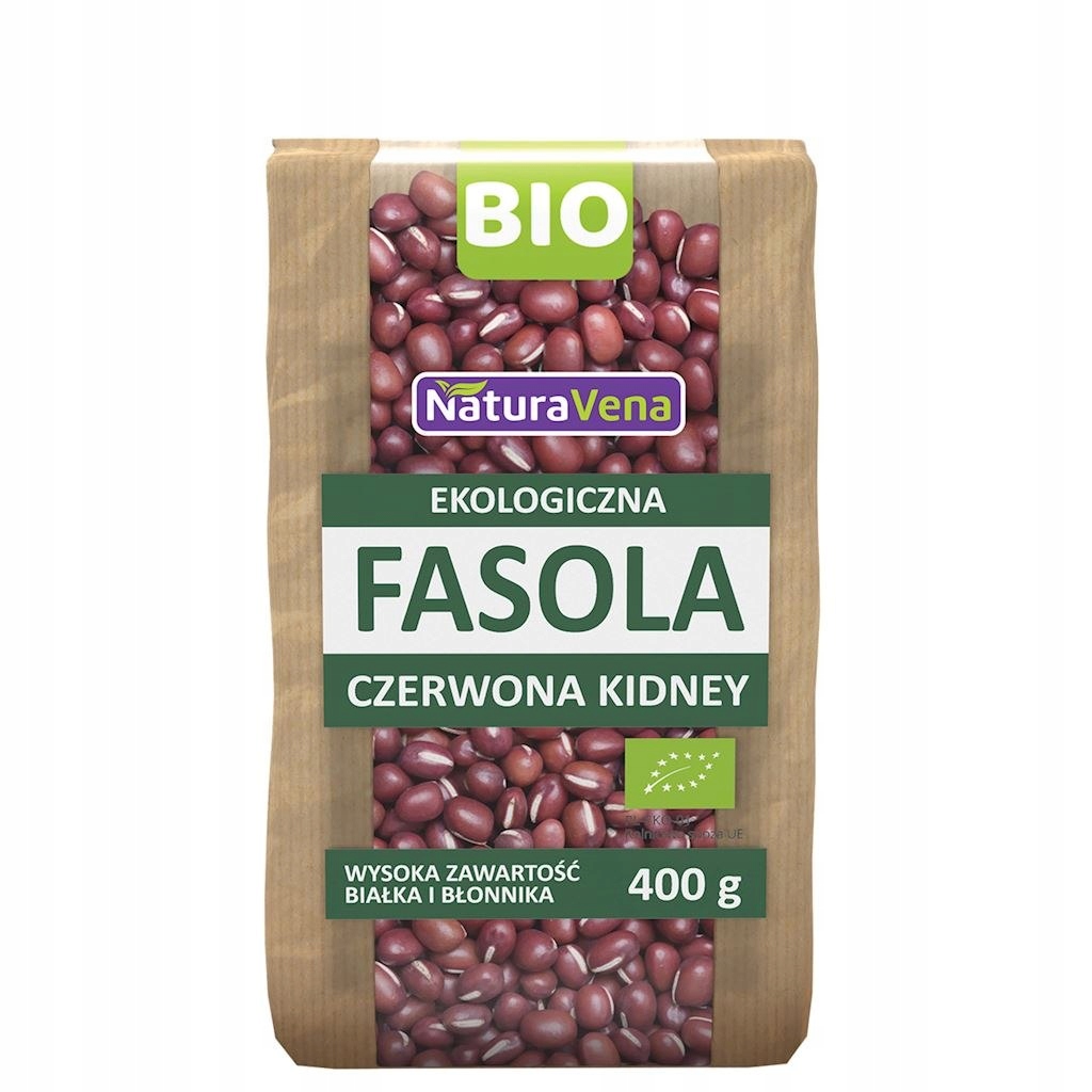 FASOLA CZERWONA KIDNEY BIO 400 g - NATURAVENA