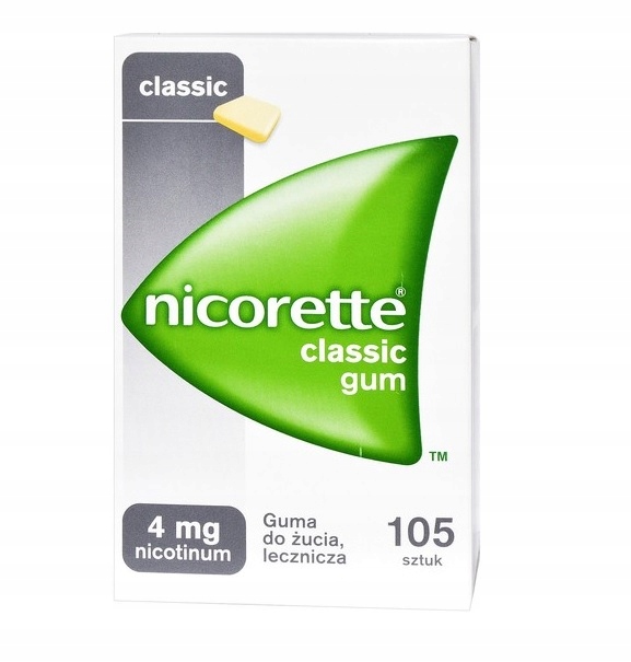 Nicorette Classic Gum 4 mg x 105 szt.