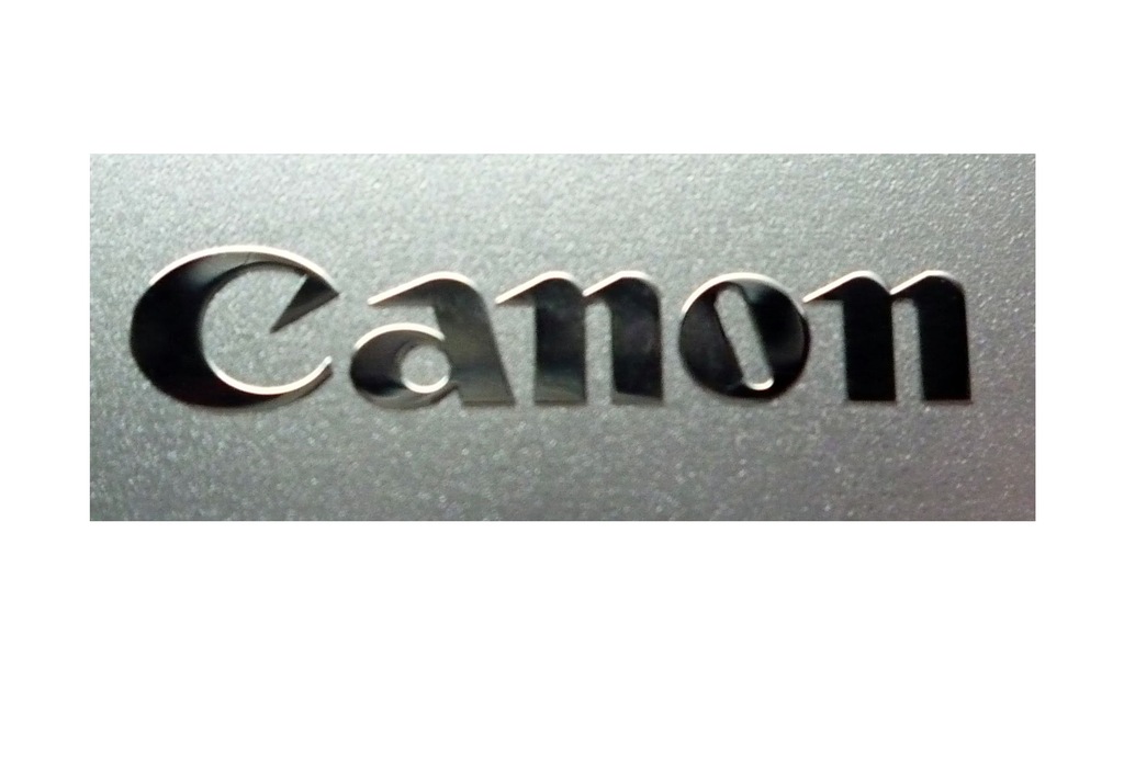 092 Naklejka CANON LOGO Metal Edition 30 x 6 mm