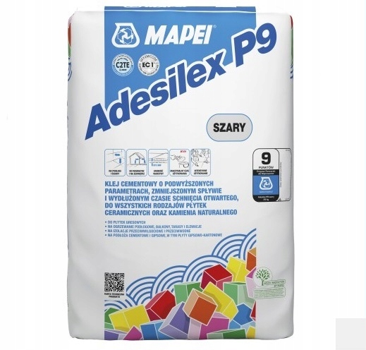 MAPEI ADESILEX KLEJ ELASTYCZNY P9 25KG - SZARY