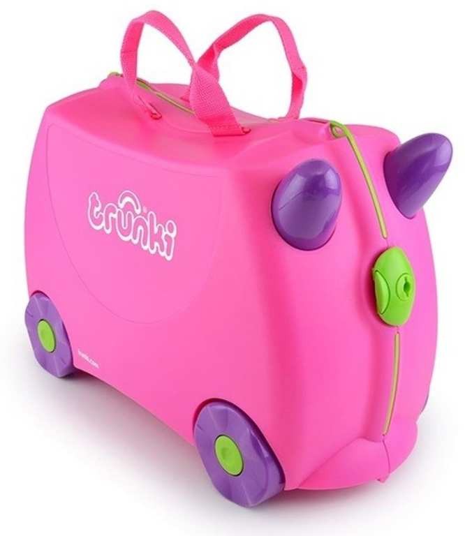 WALIZKA JEŻDŻĄCA TRUNKI DLA DZIECKA TRIXI RÓŻOWA