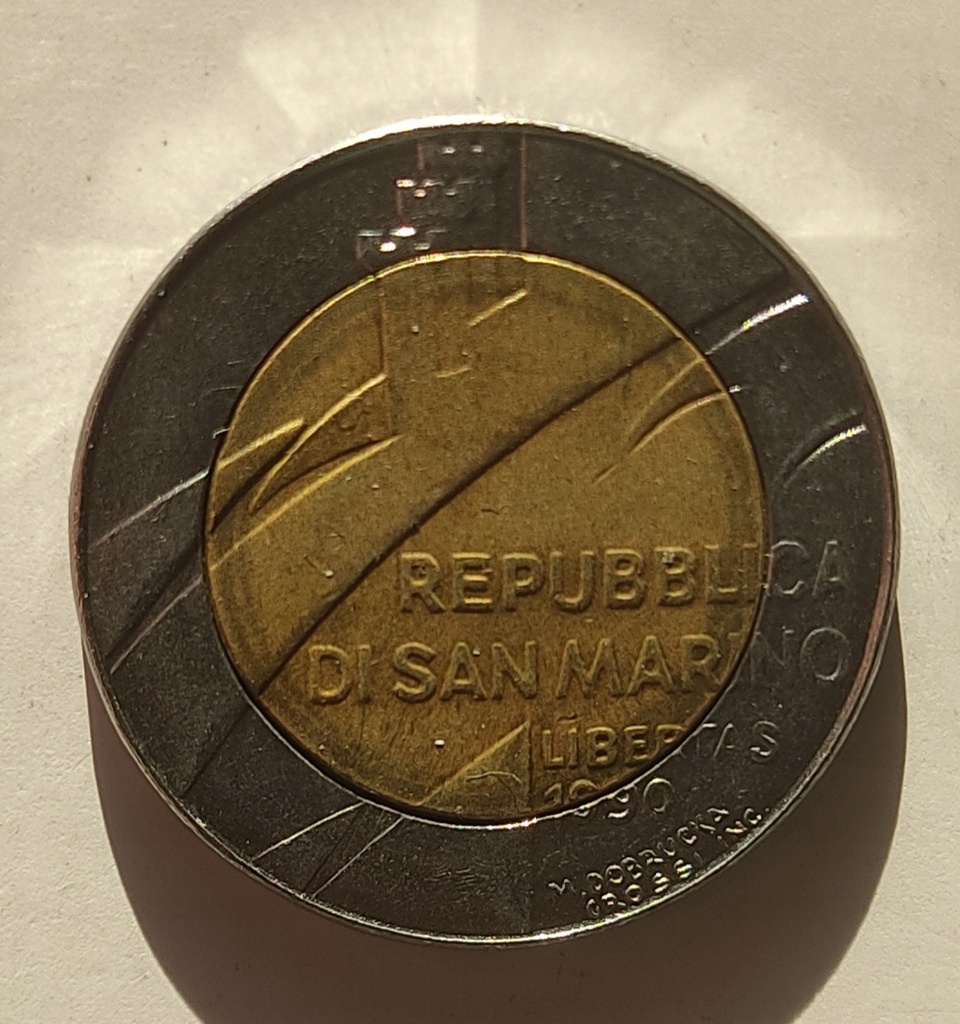 moneta San Marino 500 lir 1990