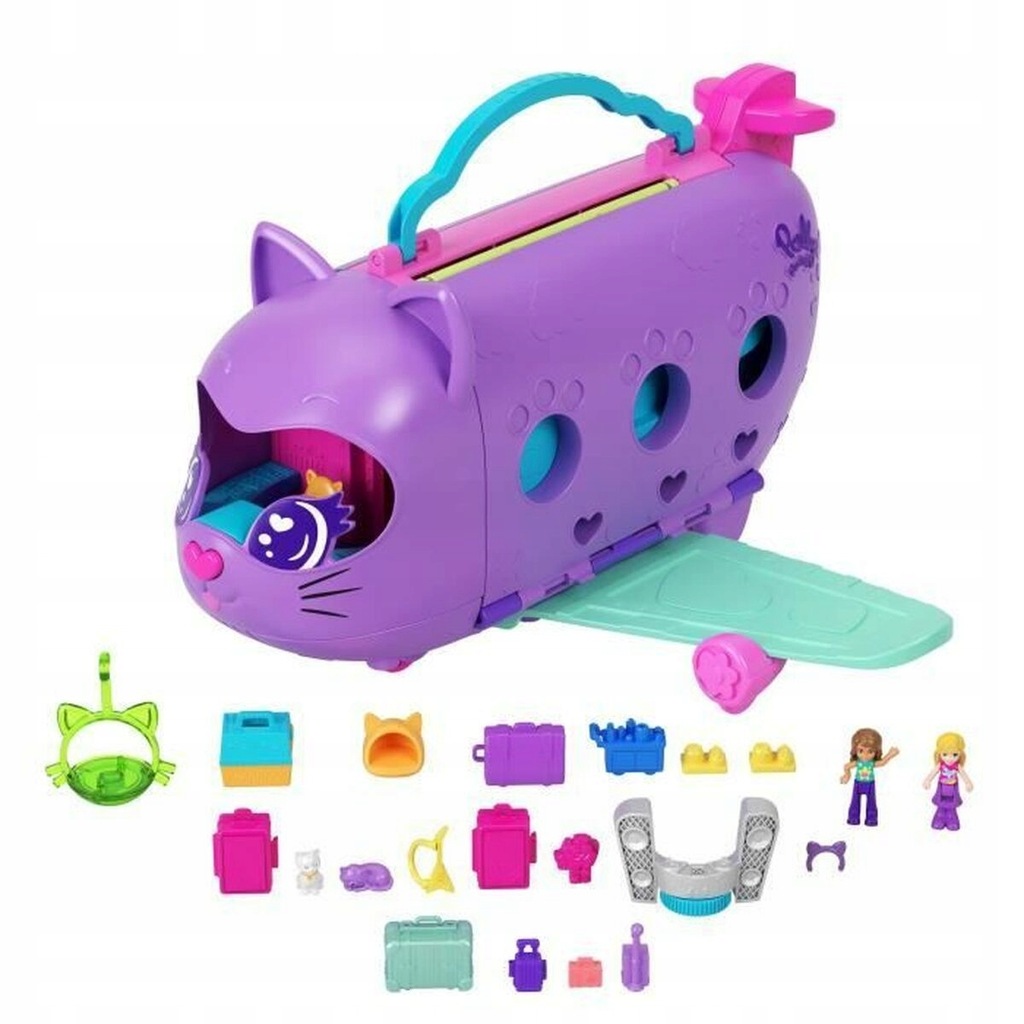 Playset Polly Pocket Transforming Kitten Airpla
