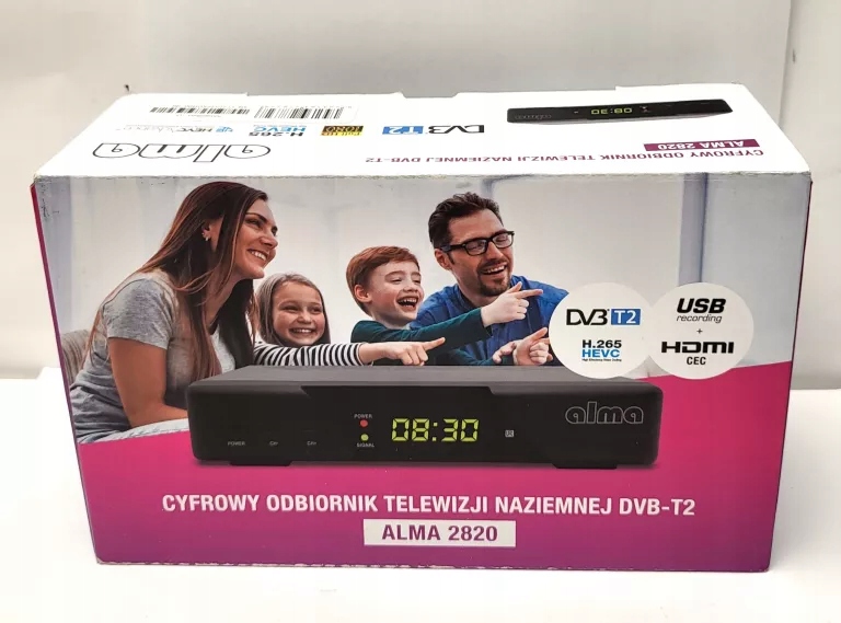 DEKODER ALMA 2820 DVB-T2 KOMPLET