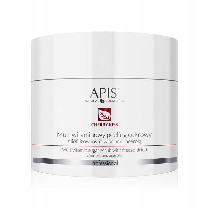 Apis multiwitaminowy peeling cukrowy z liofilizowanymi wiśniami i acerolą 2