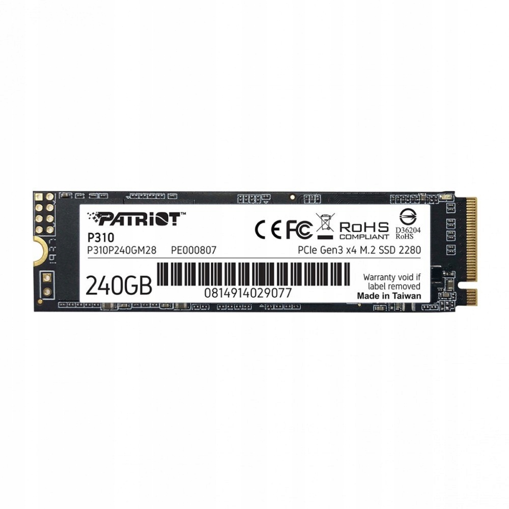 Dysk SSD P310 240GB M.2 2280 1700/1000 PCIe NVMe G