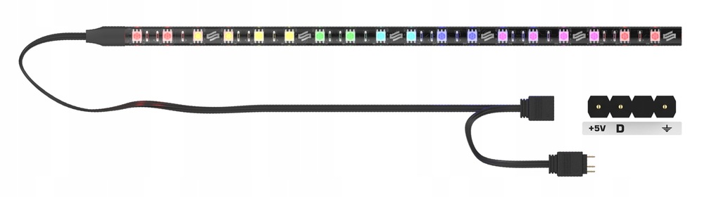 Купить Светодиодные ленты ARGB SilentiumPC Aurora Stripes - набор: отзывы, фото, характеристики в интерне-магазине Aredi.ru