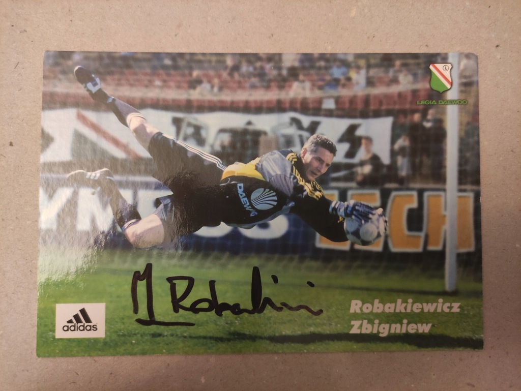 Zbigniew Robakiewicz Legia Warszawa Autograf