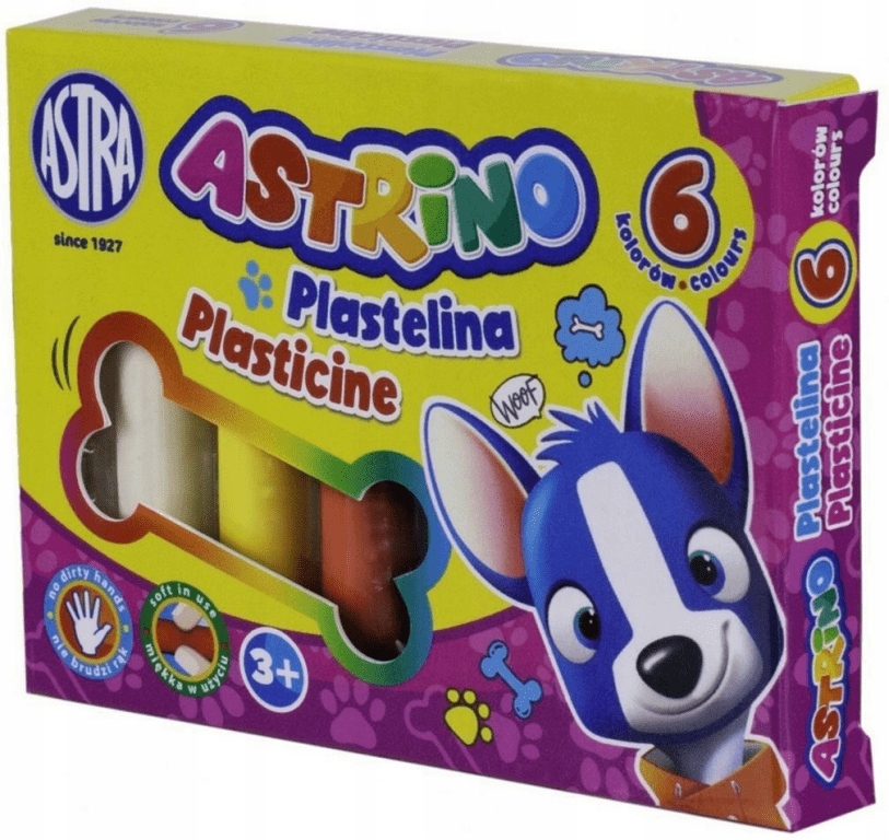 Plastelina 6 kolorów Astrino ASTRA