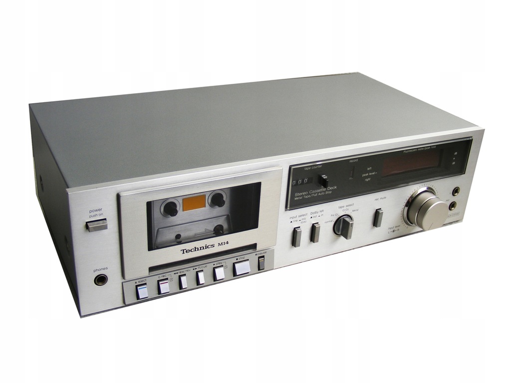 Magnetofon kasetowy Technics RS-M14 srebrny