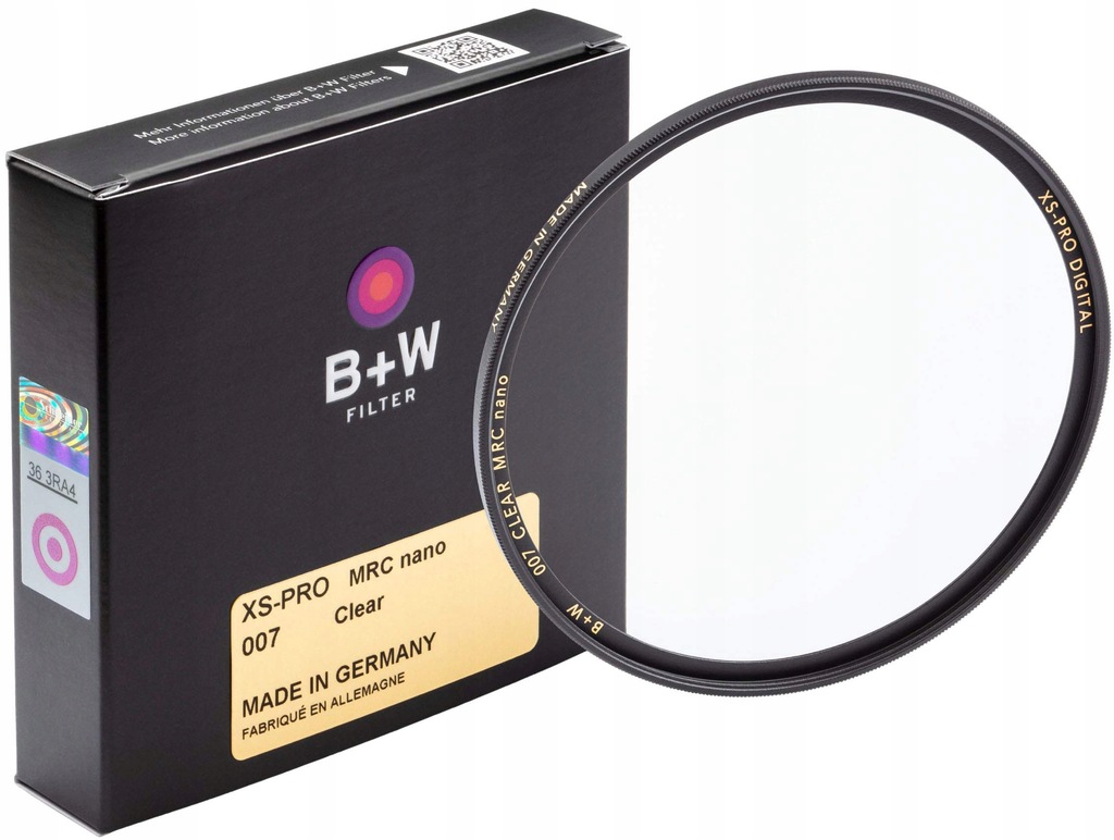B+W Filtr ochronny, przezroczysty filtr (52 mm,
