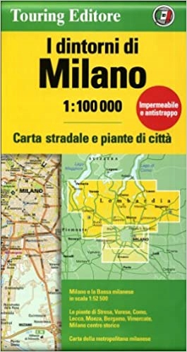 MEDIOLAN I OKOLICE BERGAMO mapa 1:100 000 TE