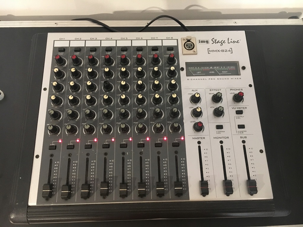 IMG STAGE LINE MMX824 mixer 8 kanałowy stereo 7495770951 oficjalne archiwum Allegro