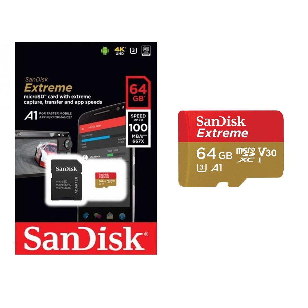 Karta SD SanDisk 64GB Extreme U3