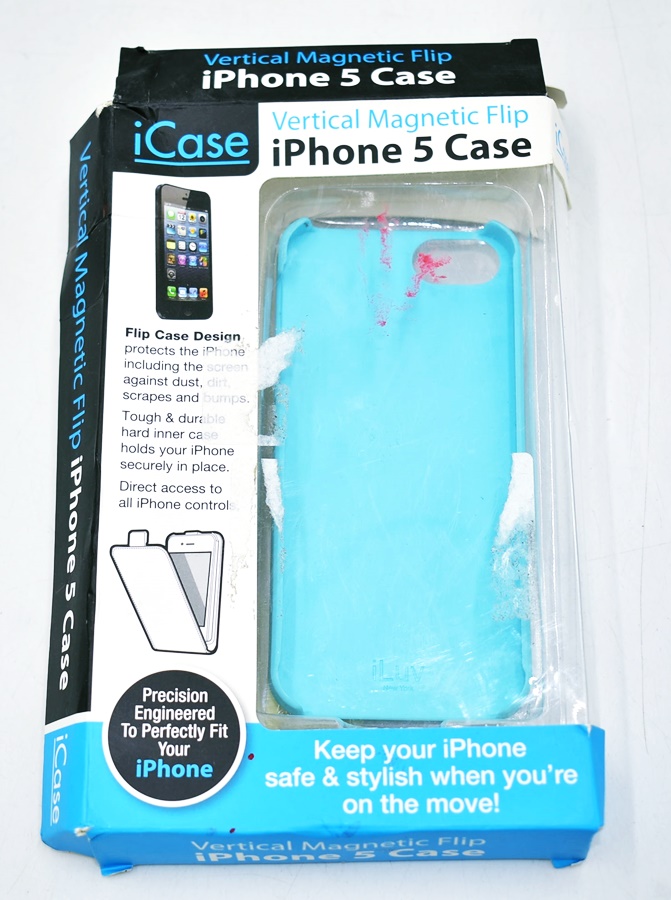 4907-47 ICASE ILUV... a#g NIEBIESKIE ETUI IPHONE 5