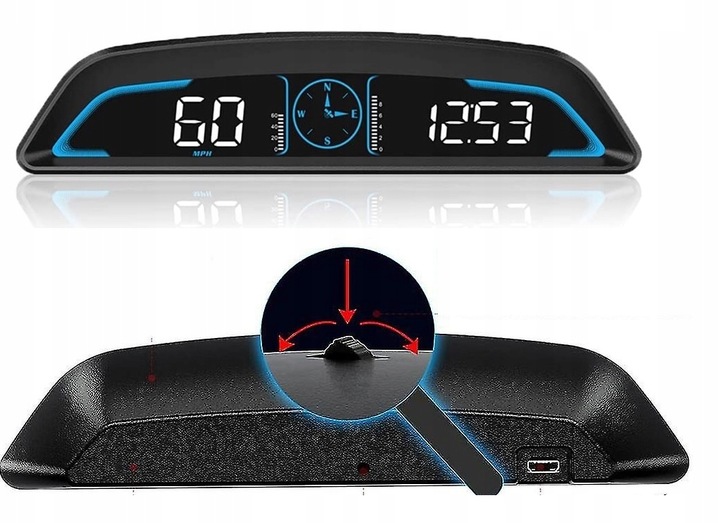 LICZNIK WYŚWIETLACZ LCD HUD GPS HUD CYFROWY G3