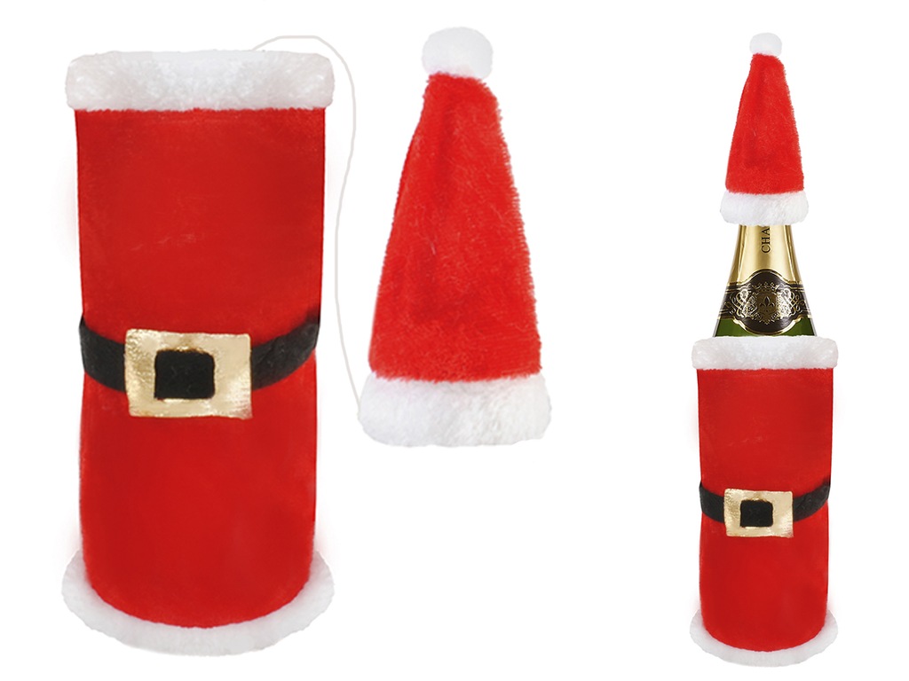 Купить Крышка Деда Мороза на бутылку с шапкой: отзывы, фото, характеристики в интерне-магазине Aredi.ru