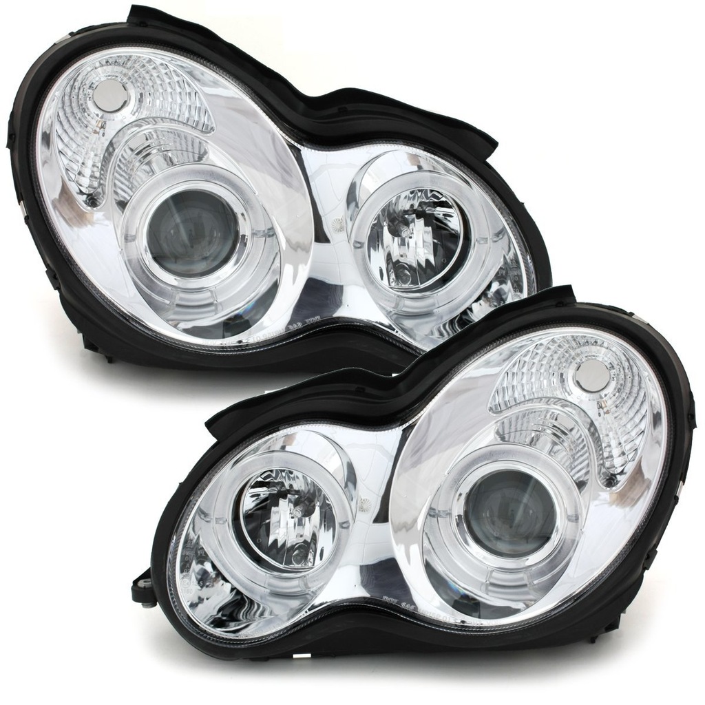 MERCEDES C W203 Lampy Soczewka RINGI LED SONAR