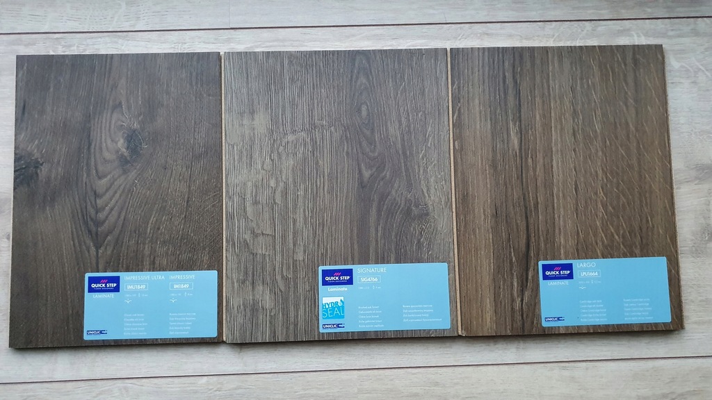 Próbki paneli Quick-Step x3 SIG4766 LPU1664 IM1849