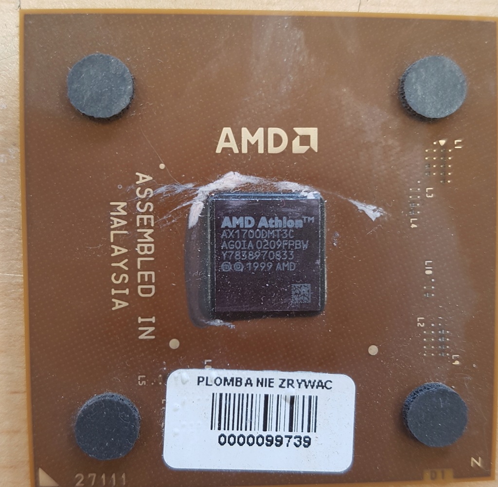 AMD Athlon XP 1700+ 1.45GHz AX1700DMT3C