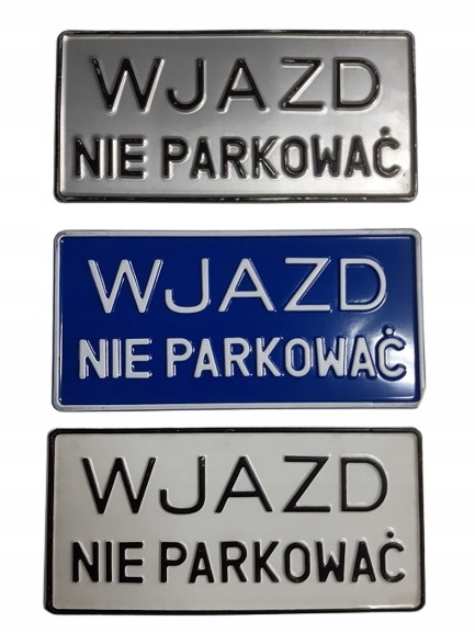 Tabliczka Informacyjna WJAZD DUŻA 29x14 GD231