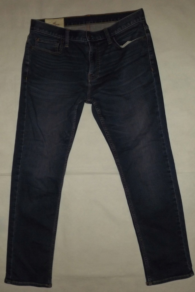 HOLLISTER__MĘSKIE SPODNIE JEANSOWE ELASTAN W32 L30