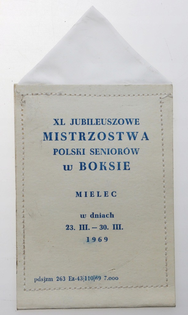 Mistrzostwa Polski Seniorów w Boksie Mielec 1969