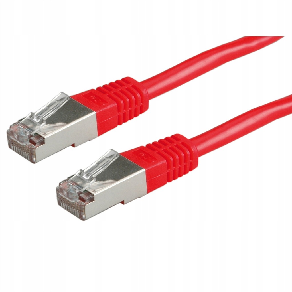 Kabel sieciowy LAN FTP Cat.5e RJ45 czerwony 5m