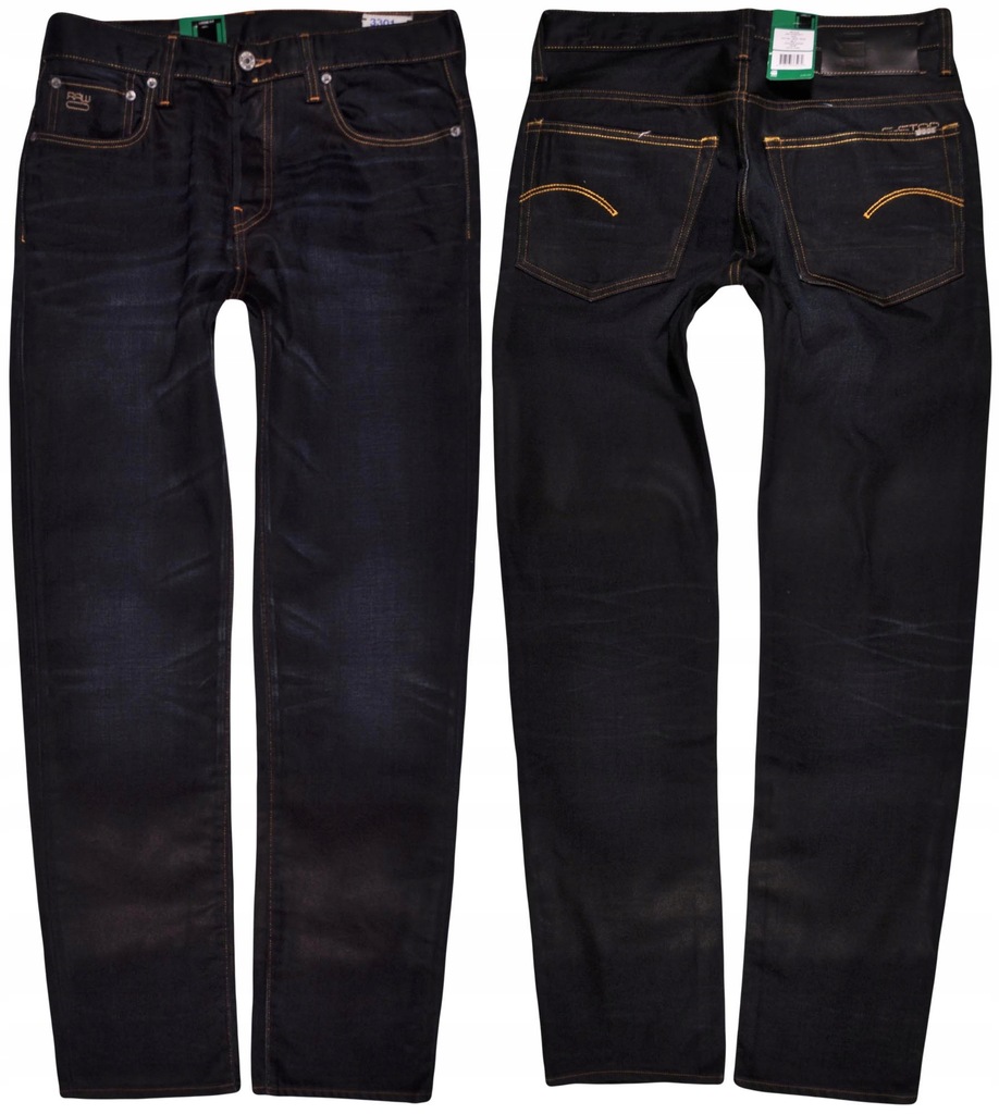 GSTAR spodnie BLUE jeans 3301 STRAIGHT _ W32 L32