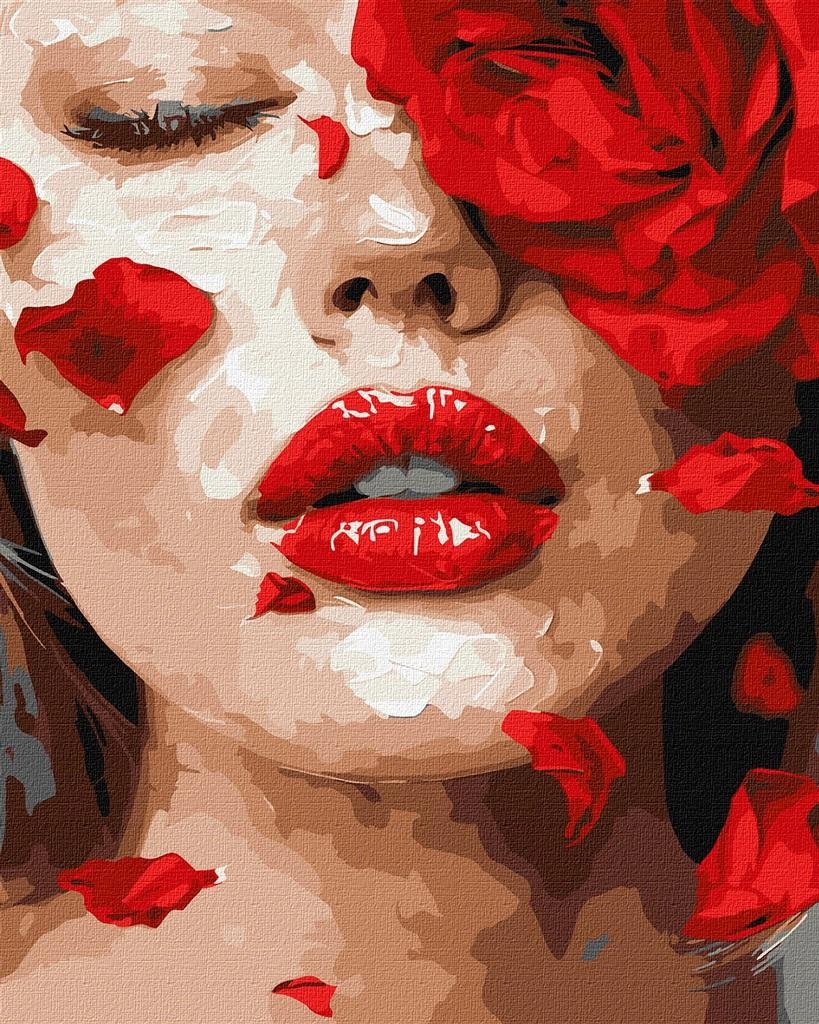 Płatki róż 40x50cm Kreatywna MALOWANKA Dla Dzieci 7 LAT KOLOROWANKA Diy Lux