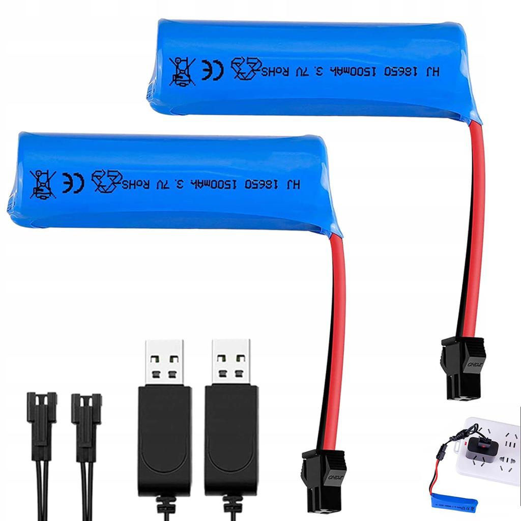 Batteria Ricaricabile Ni-MH 9.6V 2400mAh Con Connettore SM-2P - Alta - Foto 3