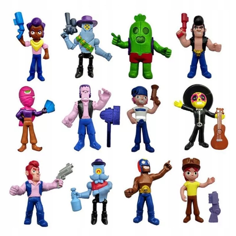 Brawl Stars Zestaw 12szt Leon Shelly Colt Jessie 8503533651 Oficjalne Archiwum Allegro