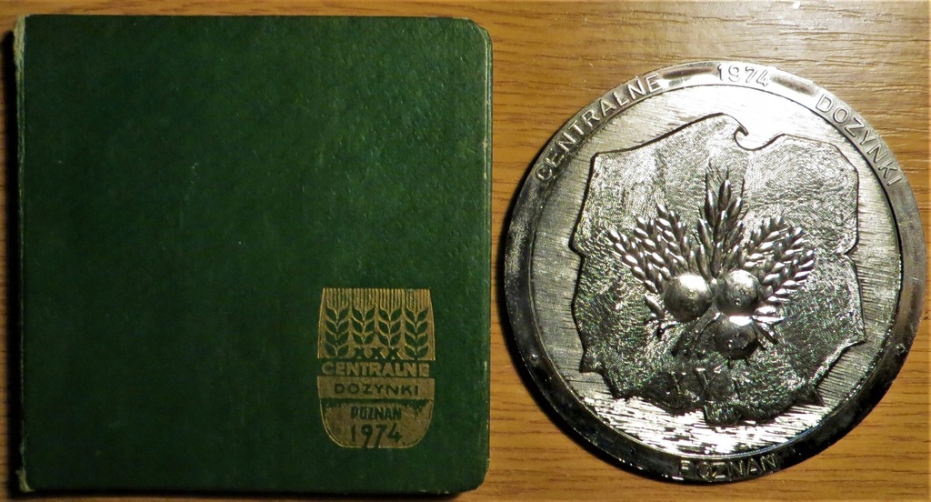 Medal z dożynek w Poznaniu w roku 1974