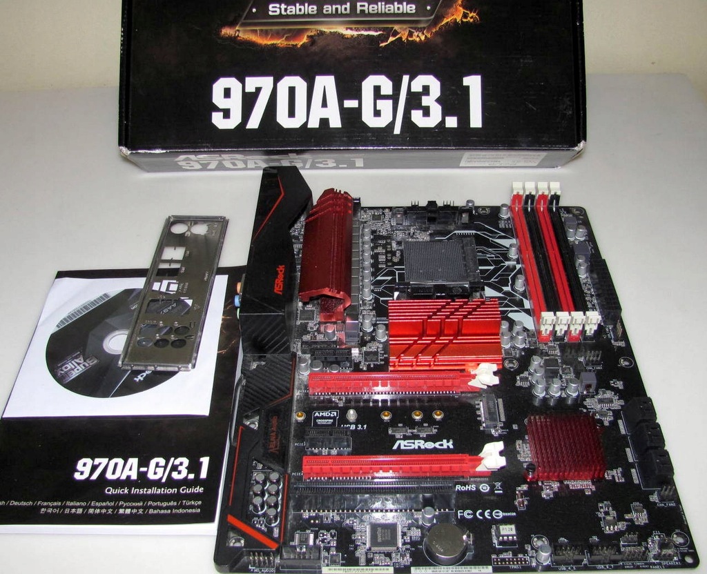 ASRock 970AG/3.1 socket AM3+ BOX 9822428813 oficjalne archiwum Allegro