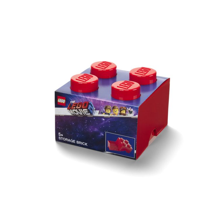 Pojemniki LEGO Movie Storage Brick 4 czerwony