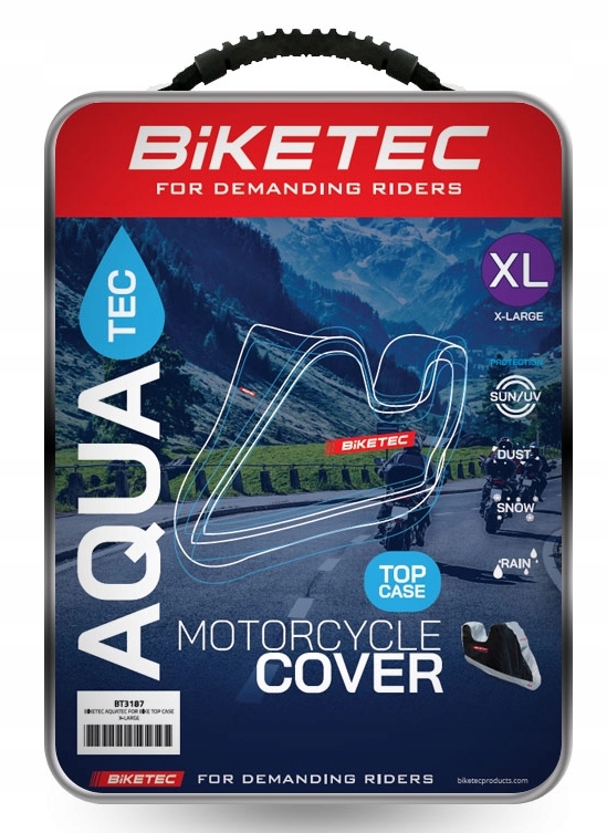 POKROWIEC NA MOTOCYKL z kufrem XL OXFORD biketec