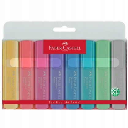 FABER-CASTELL Zakreślacz 8 kolorów Pastelowe