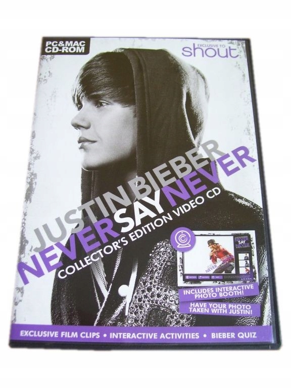 JUSTIN BIEBER NEVER SAY NEVER Collector's edition