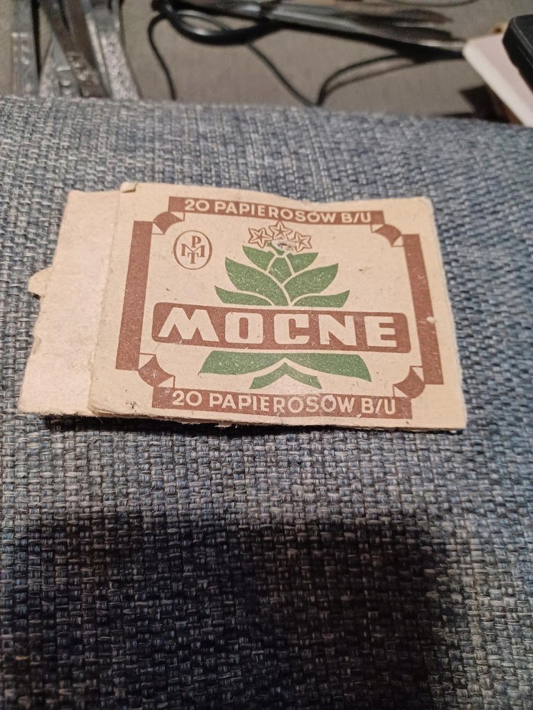 Opakowanie po papierosach Mocne 1945 1953 r