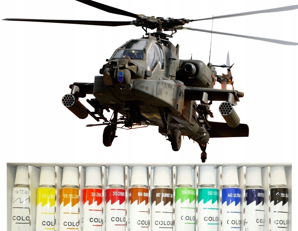 Купить МОДЕЛЬ AH-64A APACHE + КРАСКИ + КЛЕЙ: отзывы, фото, характеристики в интерне-магазине Aredi.ru