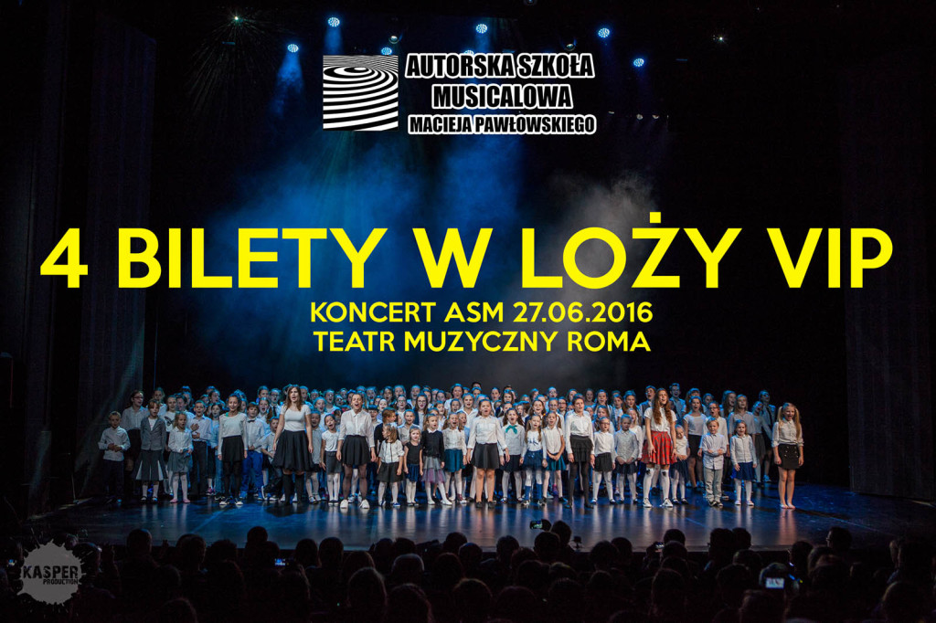 4 MIEJCA W LOŻY VIP na koncert ASM w TM ROMA