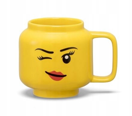 LEGO KUBEK CERAMICZNY 255 ML DZIEWCZYNA PUSZCZAJĄCA OCZKO 803