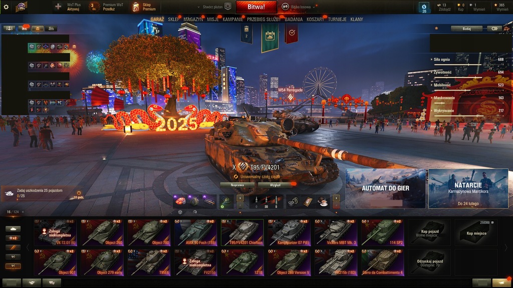 Konto World Of Tanks Wot Chief 907 260 279/Ebola 66X 46 VIII 1900wn8 + mail