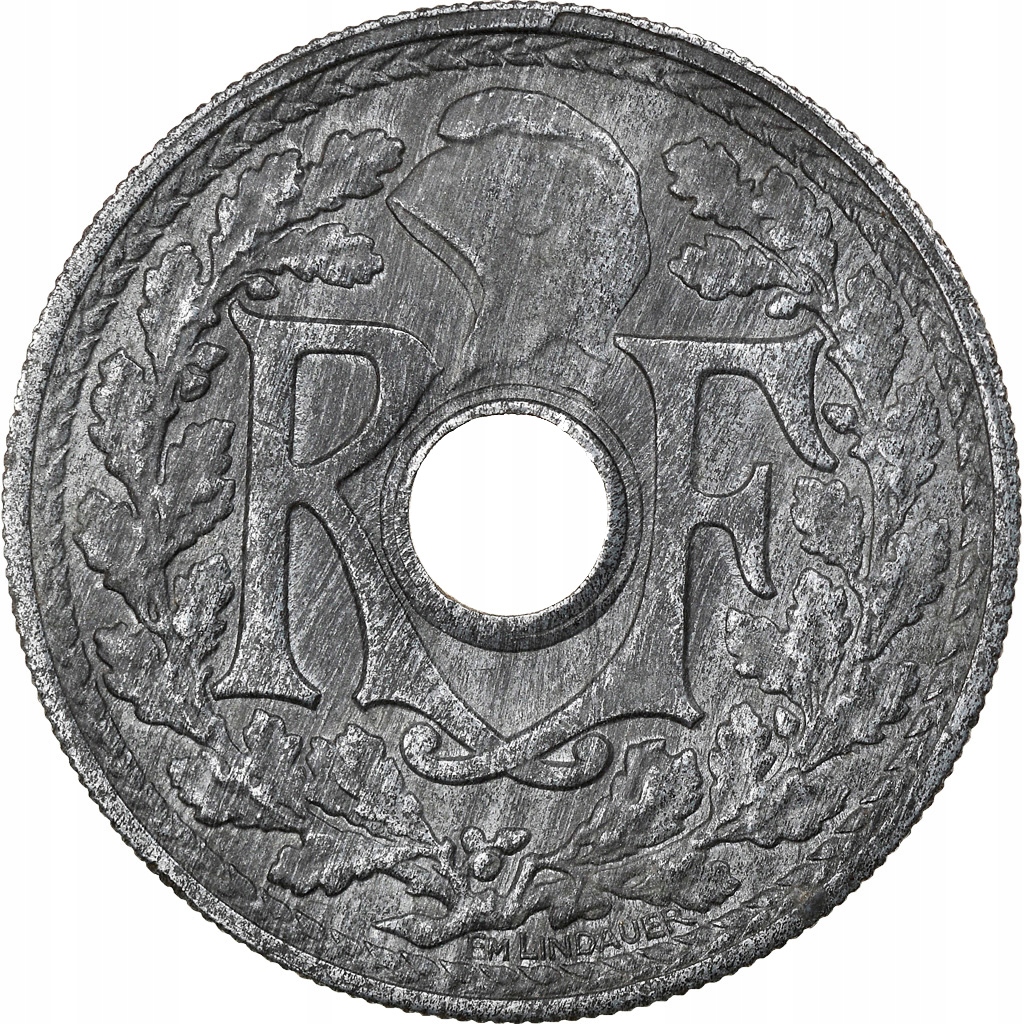 Moneta, Francja, Lindauer, 20 Centimes, 1945, Pari