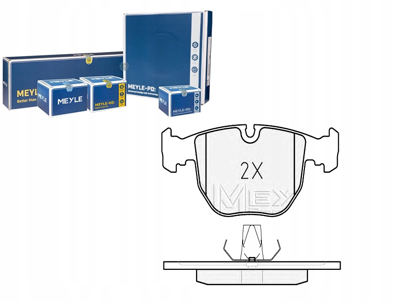 KLOCKI HAMULCOWE BMW PRZÓD E39 520-540 11 95- MEYL