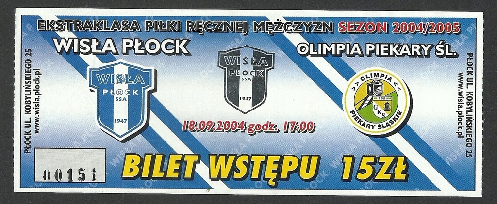 Wisła Płock - Olimpia Piekary Śląskie 18.09.2004